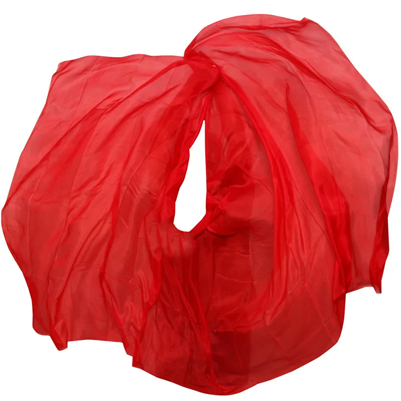 Real Chinese Silk Veil Shawl Women Scarf Costume 2025 Accessory Customized new Handmade Dyed Silk Veil Belly Dance Veil Accessory