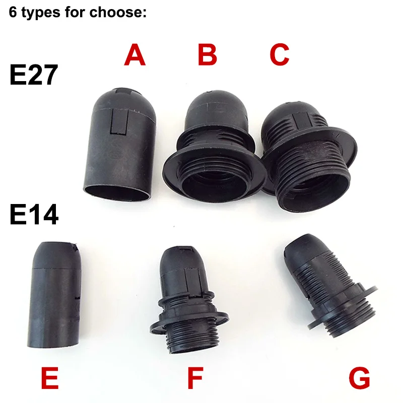 E27 220V 110v E14 M10 socket led Light Bulb Lamp base cap head power Holder electric Pendant Socket Screw Lamp shade Converter P smile