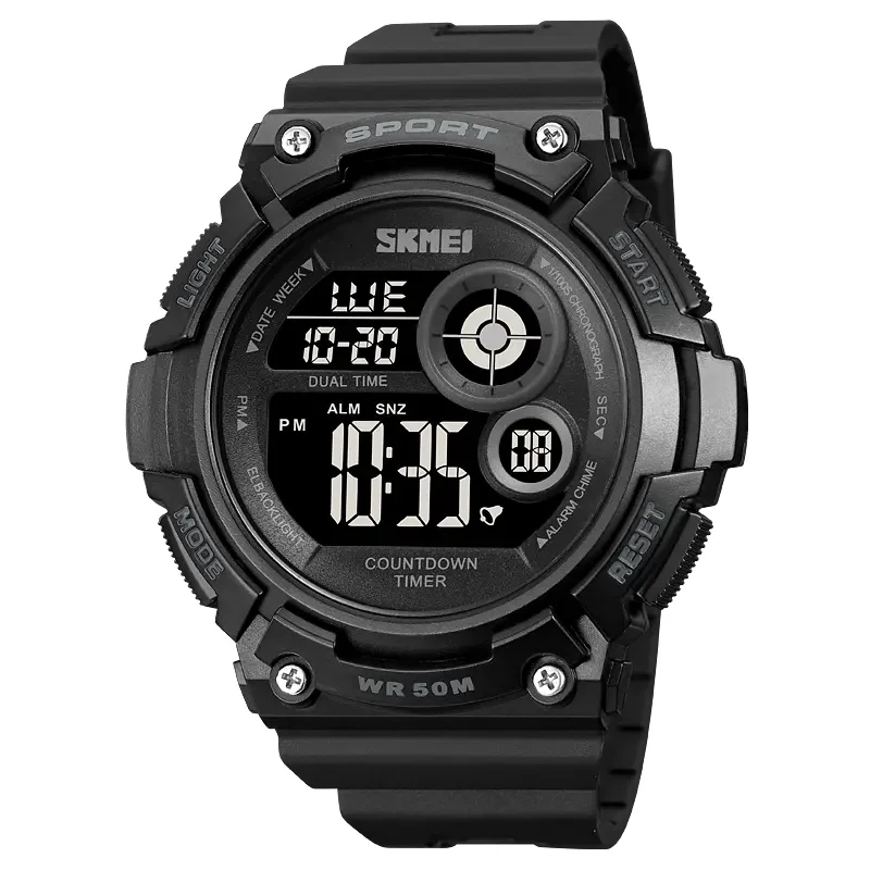 Trendy Style Kids Electronic Wrist Watch Teenager Students Water Resistant Outdoor Sports Digital Watches for Men