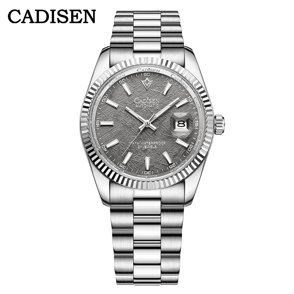 CADISEN ICEBLUE Dial Sapphire Glass Watches Men Japan MIYOTA Movt Men's Watch Mechanical Automatic Diver Clock 240327