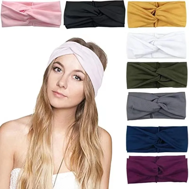 Hair Band For Women Head band Twist Leopard Hairbands Elastic new Turban Headwrap Bandana Wash 2025 Face Makeup Spa Sport Yoga Headbands