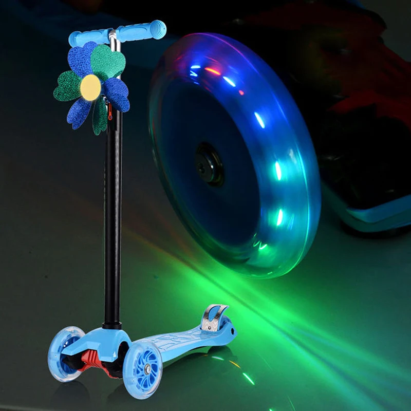 Kid Scooter Wheel Flash Wheel Mute Wheels For Micro Scooter Night Flashing Light Kid Car Toy Wheel Scooters Accessories