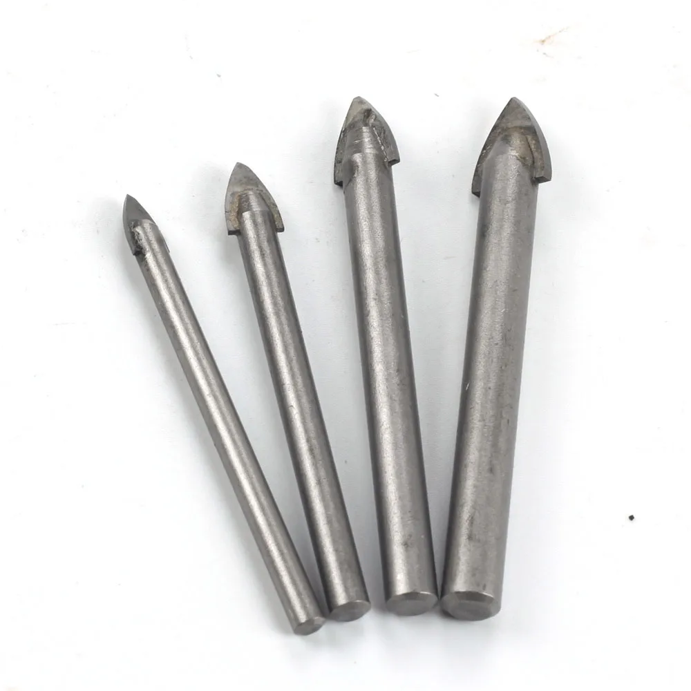 2025 4/6/7 Pcs Glass Marble Porcelain Spear Head Ceramic Tile Drill new Bits Set Spade Drill Bit 3/4/5/6/8/10/12mm