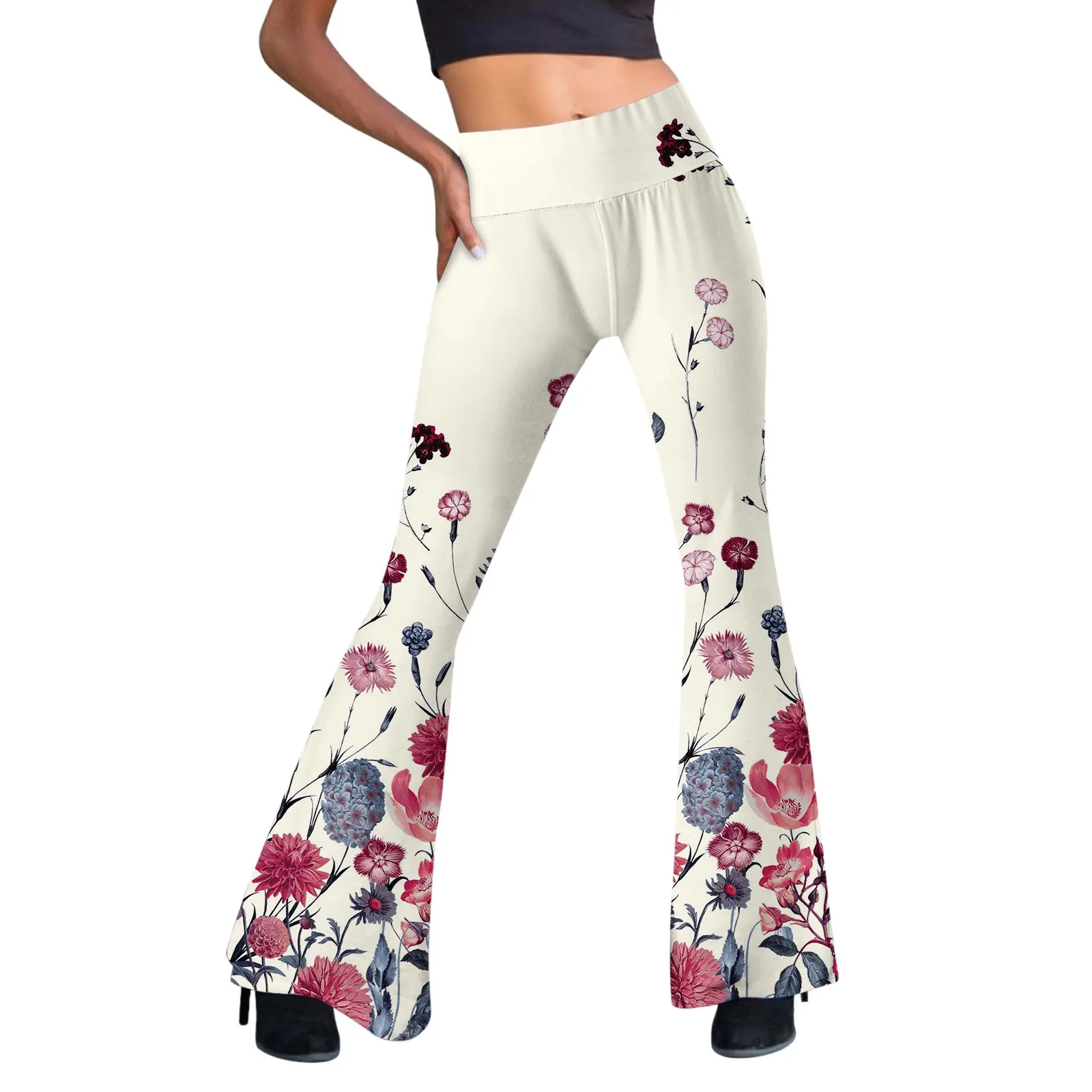 Summer Sweatpants Women Plus Size Length new Full Pants Flare Leg High Waist Trousers 2025 Wide Leg Pants For Women Pantalones De Mujer