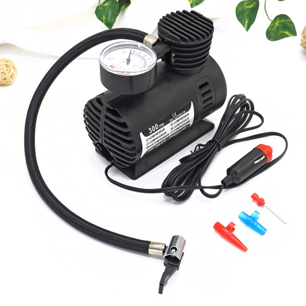 Air Compressor Portable 60W 12V 300psi Car Mini Air Compressor Pump Automobile Car Tyre Inflator Air Pump for Motorcycle Kayak