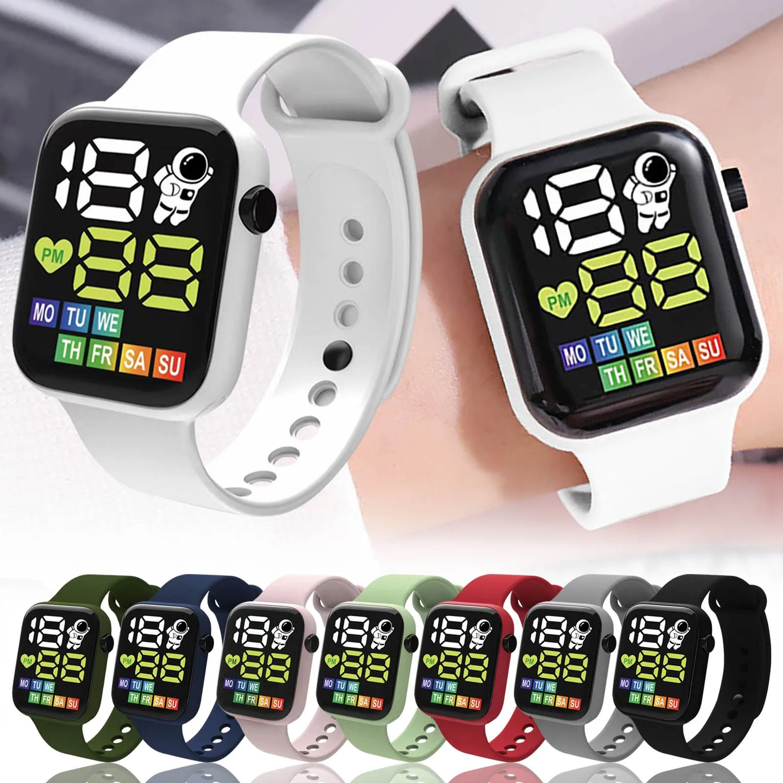 Children's new Sports Watch Display Week Suitable For Outdoor Electronic 2025 Watch For Students