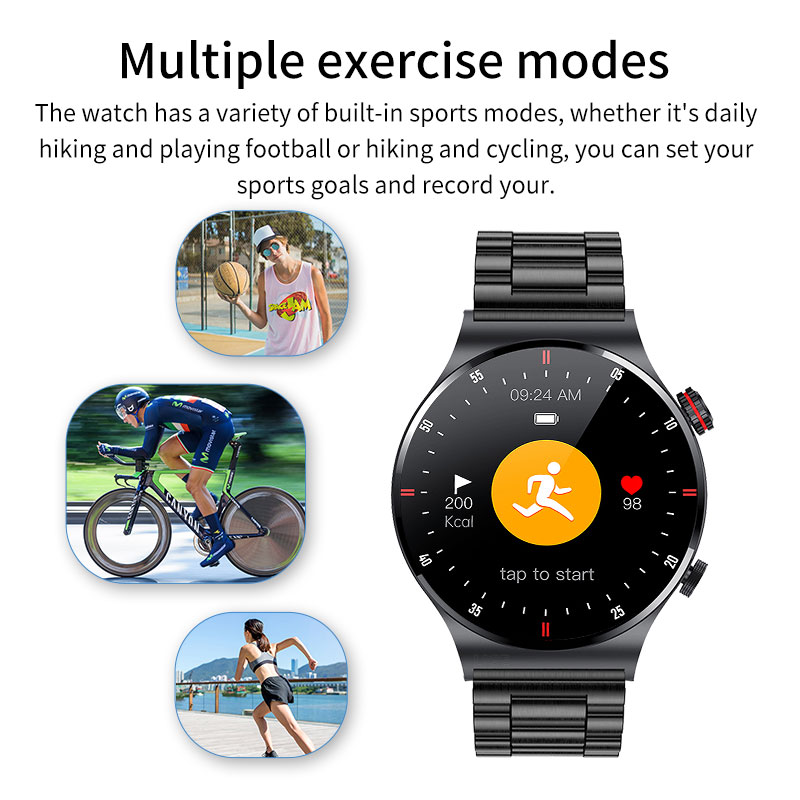 LIGE NFC Bluetooth Call Smart Watch Men 2023 Sport Bracelet ECG+PPG Waterproof Custom Watch Face Men 2025 SmartWatch new For IOS Android