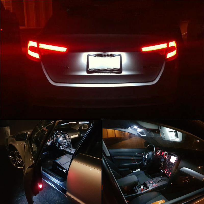 Sun Visor Lamp For Peugeot 308 MK1 MK2 I II 1 2 2007- 2016 2017 2018 2019 2020 LED Interior Dome Map Trunk Light Car Bulbs Kit