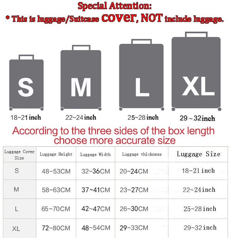 Customize Your Image On Suitcase Cover Women Travel Luggage Suitcase Protector for Boys Girls Animal Durable Protective Cover