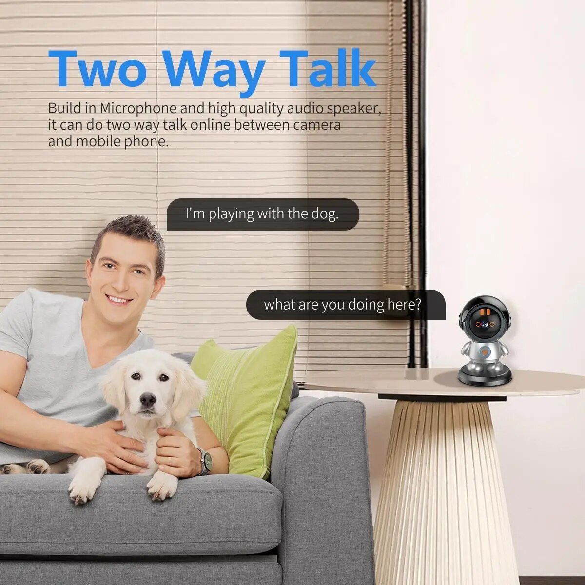 3MP HD PTZ WiFi IP Camera Security Robot Camera Indoor Baby Monitor Two Way Talk Human Tracking Wifi Surveillance Camera