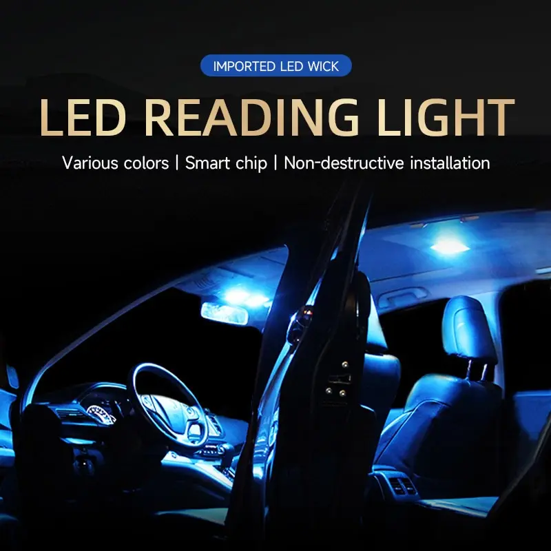 20PCS W5W T10 LED Bulbs Canbus 8SMD 12V LED Car 2025 Interior Map Dome Lights Parking Light new Auto Signal Lamp