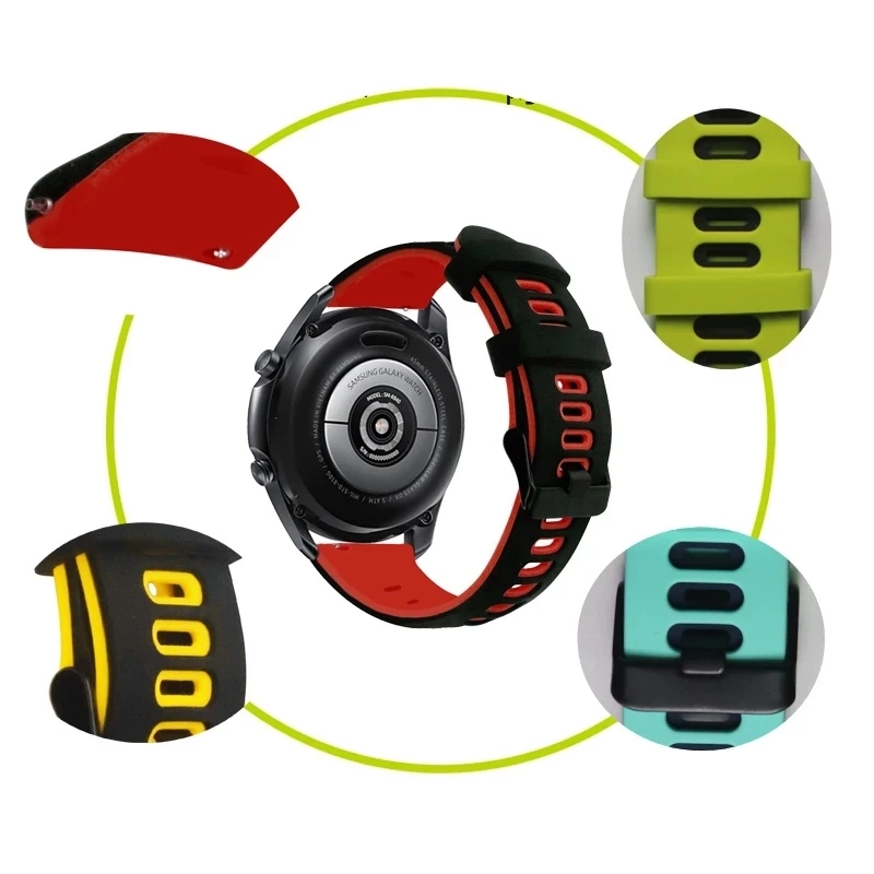 For Zeblaze Vibe 7 Pro 22mm Straps Silicone Replacement Wristbands Zeblaze Beyond 2 Stratos 2/3 GTR2 Btalk 2 Watchbands Bracelet