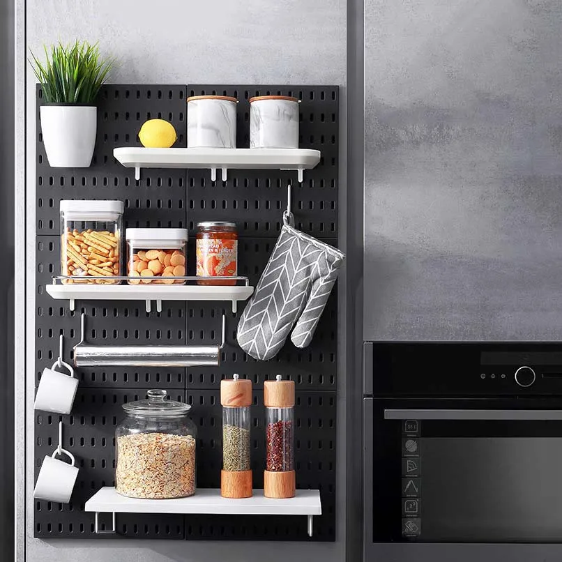 Pegboard Wall Panels Pegboard Wall Organizer 2025 Mounting Display Diy Pegboard Kit Tool new Storage Panel Board Rack Bathroom Kitchen