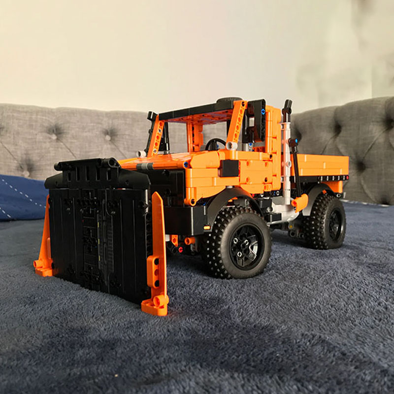 NEW Technical 1264PCS MOC Building Blocks Truck Model Unimog U1400 Snowplow Cars MOD 42126 F-150 DIY Bricks Toys Assemble Gifts