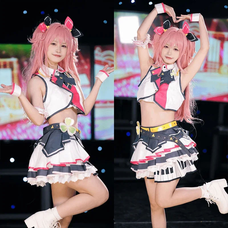 Minori Hanasato Cosplay Project Sekai Colorful Stage Feat Momoi Airi 2025 Cosplay Costume Dresses Uniform Wig new Suit Halloween Clothes