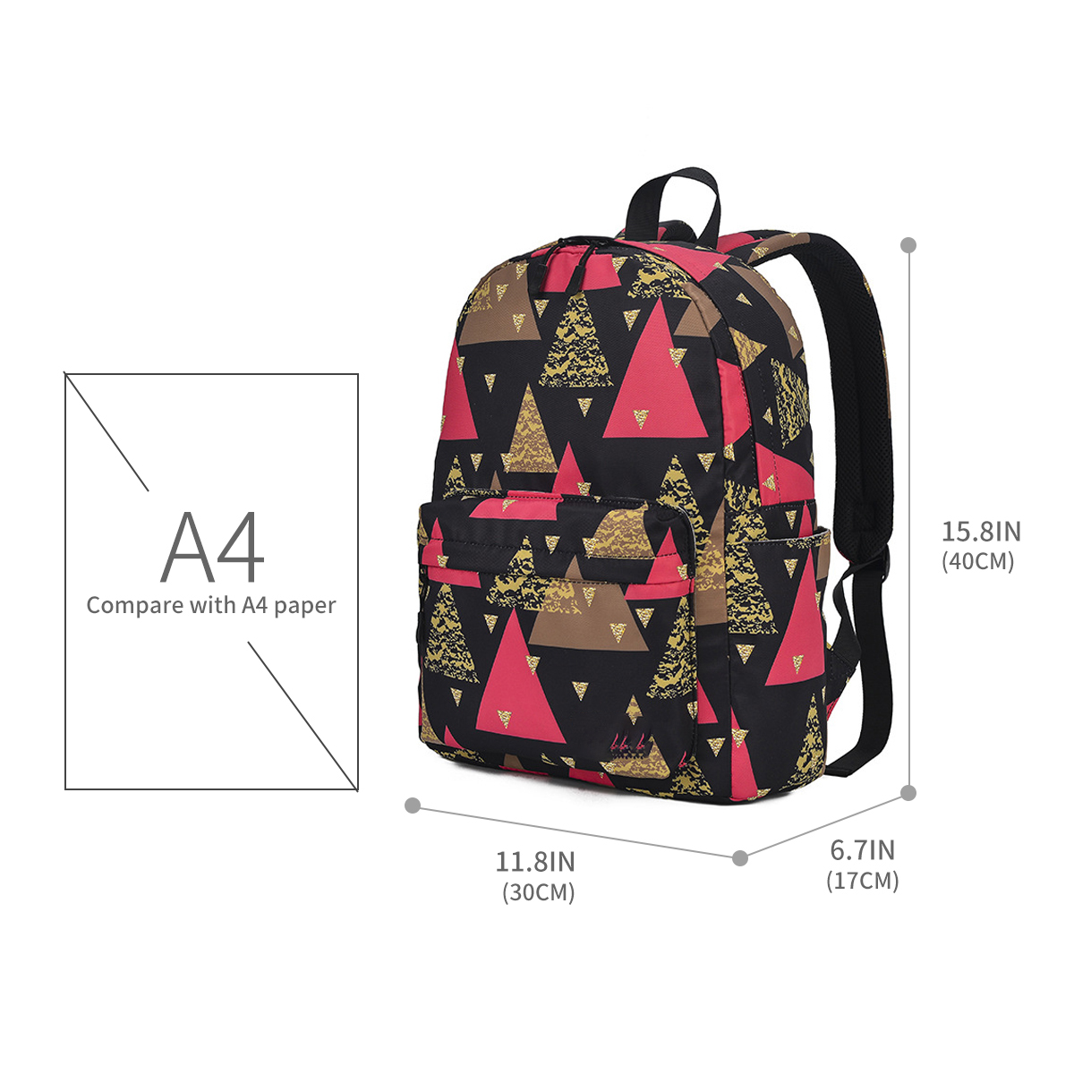 Peach Blossom Leaves Falling Feminina Backpacks Teenagers Student School Bags Laptop Backpack Men Women Female Travel Mochila f0eda