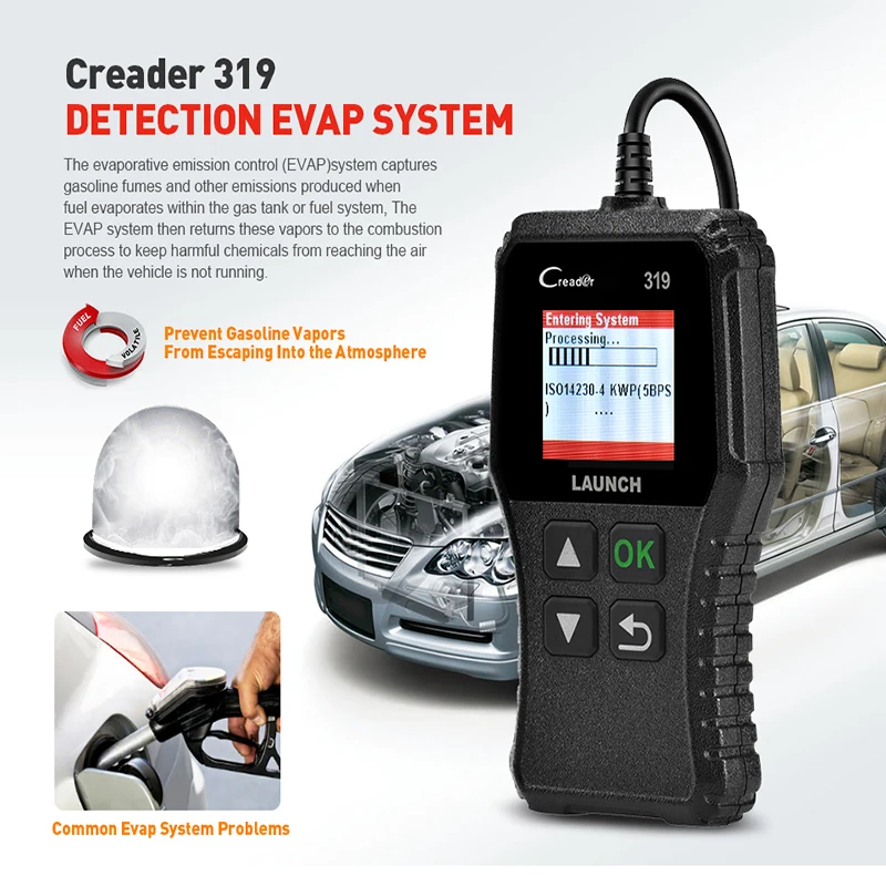 Launch Creader319 CR319 OBD2 Scanner Car Code Reader Automotive Tools Diagnostic 2025 Auto Check Engine new Fault Code Read CR319