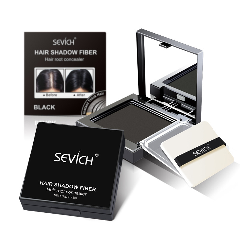 Sevich Hair Shadow Powder Temporary White Grey Cover Up Hair Line Edge Control Hair Color Makeup Hair Care Concealer