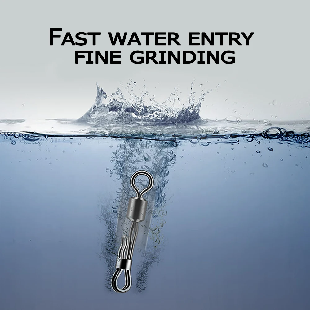 new Fishing 2025 Rolling Swivel Snap Fishing Hook Fast Connector Solid Rings Fishing Line Quick Link Carp Wear-resistant Rustproof Brass