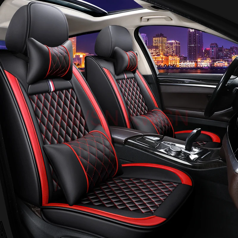 Universal Car Seat Cover for CHRYSLER All Car Models 300C 200 Grand Voyager Pacifica Interior Accessories Artificial Leather