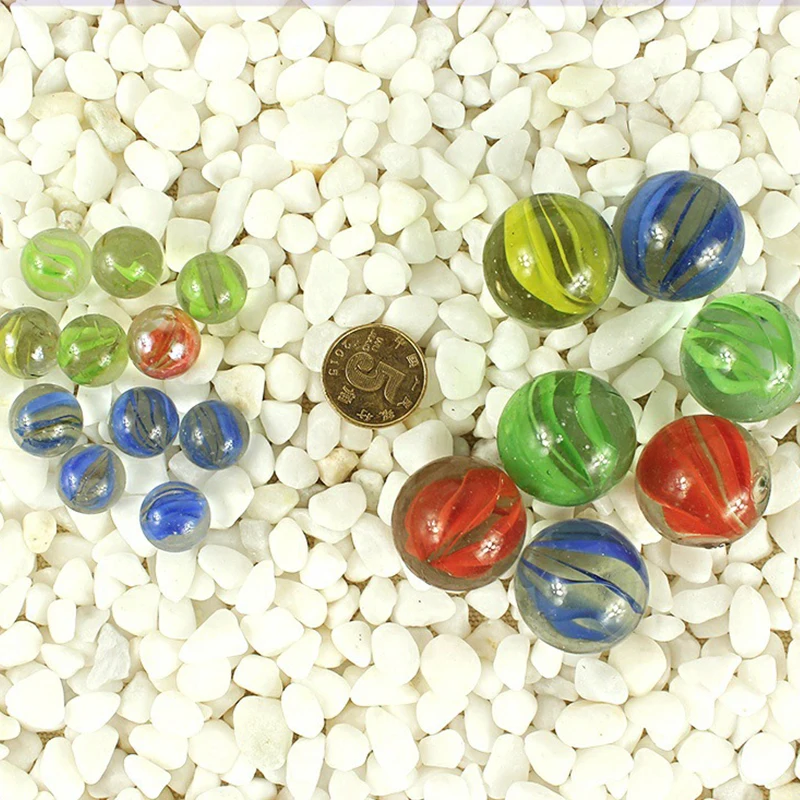 10/20PCS 14mm Colorful Glass Marbles Kids Marble Balls Run Game Solitaire Toy Accs Vase Filler&Fish Tank Home Decor Canicas
