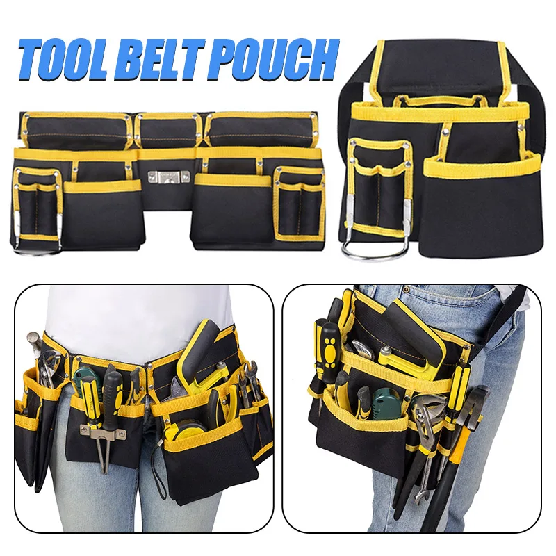 Oxford 2025 Cloth Multi-functional Electrician Tools Bag Waist new Pouch Belt Storage Holder Organizer for Electrician Work