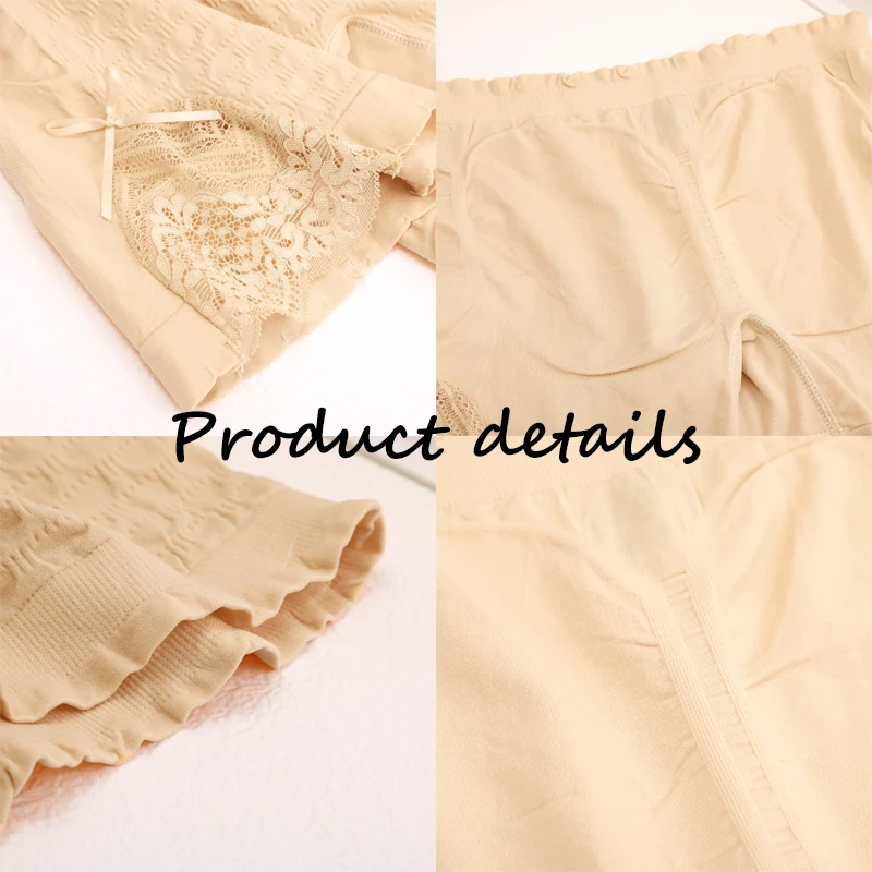 Women Lace High Waist Safety Panties Anti-exposure Boxers Underwear Stretch Shorts Briefs Sexy Corset Ventilate Sports Lingerie