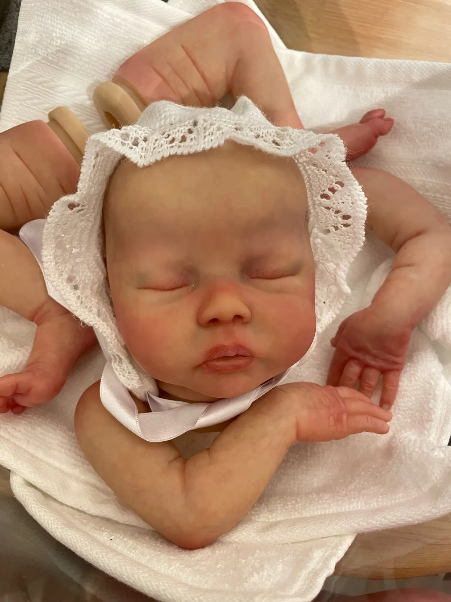 18inch Reborn Doll Kit Delilah Lifeike Fresh Color Soft DIY Doll Parts Unfinished Blank Kit Drop Shipping