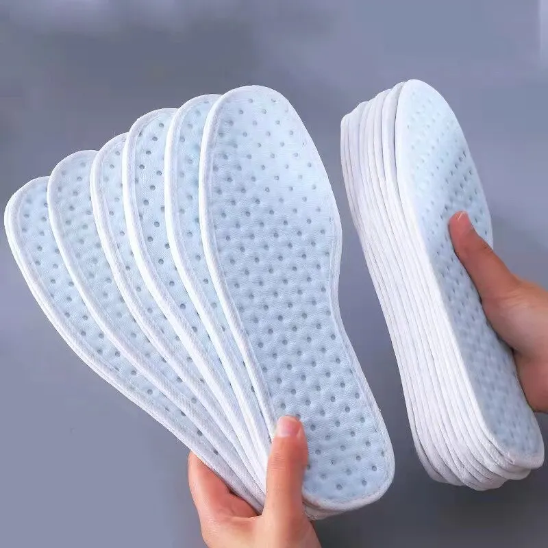 5 Pcs Bamboo Charcoal Deodorizing Insole Women Sweat-absorbing Thicken Shock-absorbing Soft Sport Insoles Breathable Comfortable
