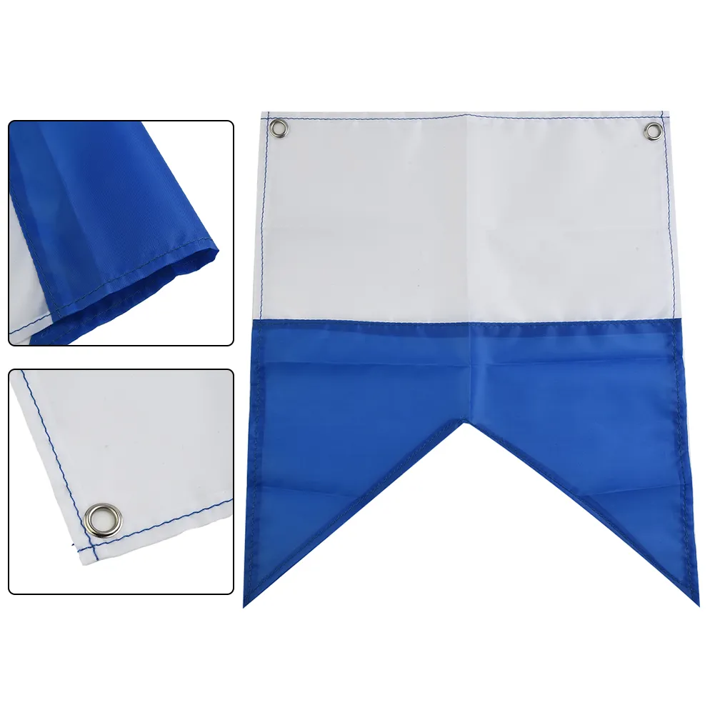 Brand new 2025 New Dive Boat Flag Dive 35x30cm/72x60cm Blue White Marker Replacement Diving Seawater Resistant