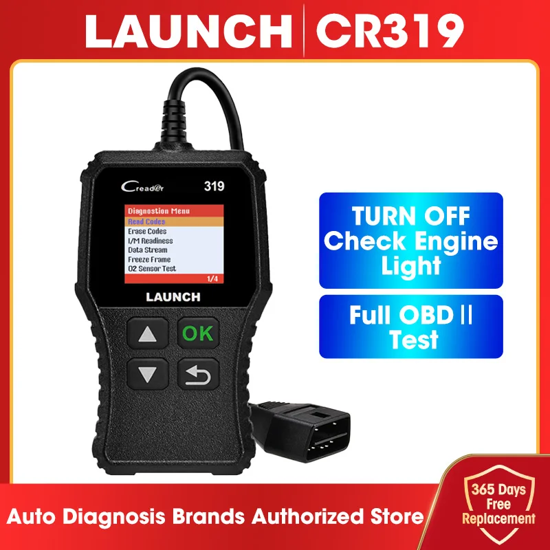 Launch Creader319 CR319 OBD2 Scanner Car Code Reader Automotive Tools Diagnostic 2025 Auto Check Engine new Fault Code Read CR319