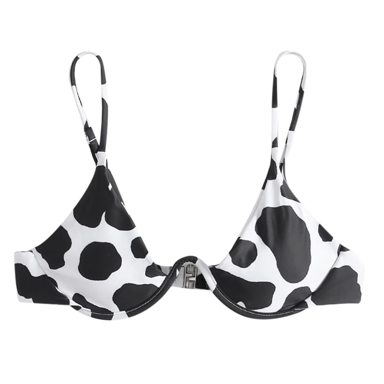 Brazilian Beachwear 2025 new Push-Up Tops Bandage Cow Bikini Top Swimwear Print Women Underwire Bikini Swim Skirt Bottoms for Women Long