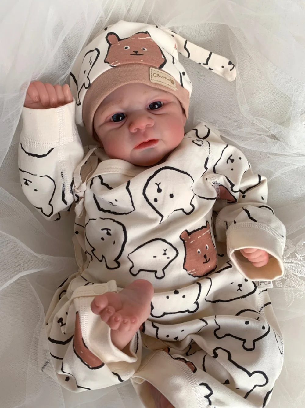 19inch Reborn Baby Doll Twins Elijah 3D Make-up Skin Multiple Layers Painting Handmade Collectible Art Doll Bebe Reborn Dolls