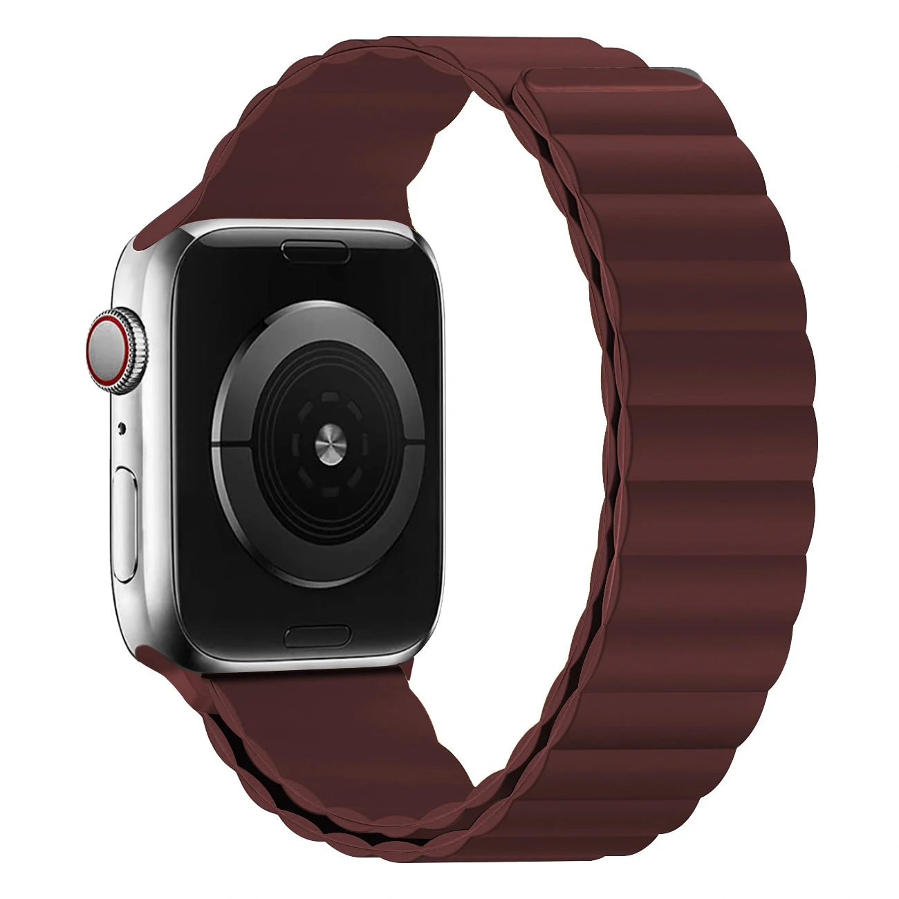 Magnetic strap For Apple watch series 7 band 45mm 41mm Silicone watchband Bracelet iWatch serie s 3 5 4 6 SE 38mm 40mm 42mm 44mm