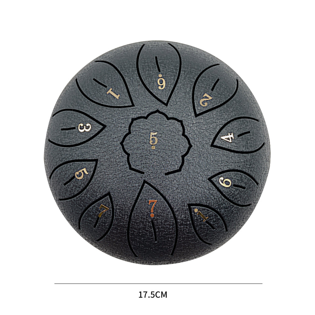8/11 Tune Tongue Drum 6 Inch Steel Tongue Drum Kits With Drumstick Finger Cots Drum Bag Drumstick Stand Instruments Accessories