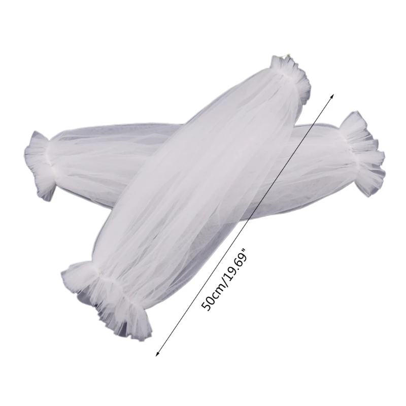 Detachable Bridal 2025 Puff new Sleeves Wedding Removable Long Sleeves White Black Handmade Wedding Bridal Arm Decorations