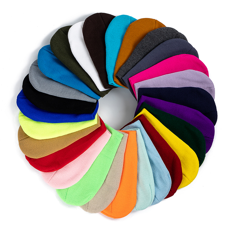 New Unisex Multicolor Autumn & Winter Beanie Hat Men Basic Daily Beanie Women Soft Knitted Hat Elegant All-match Streetwear Cap