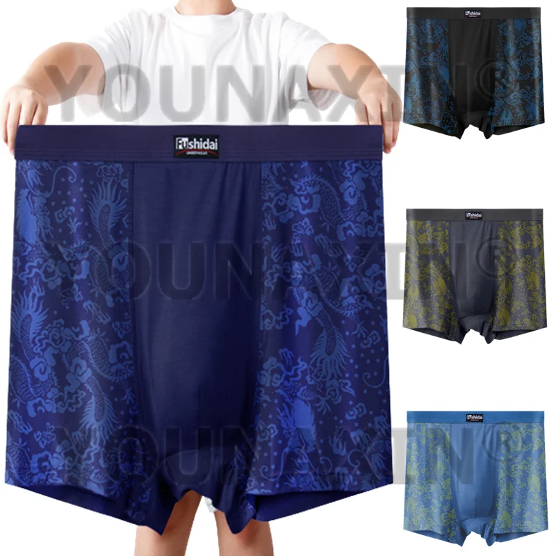 Men Big Size Underwear Underpants Panties Undies Breathable Large Boxer Briefs Shorts Elastic Knickers 5XL 6XL 7XL new 2025 8XL 9XL 10XL