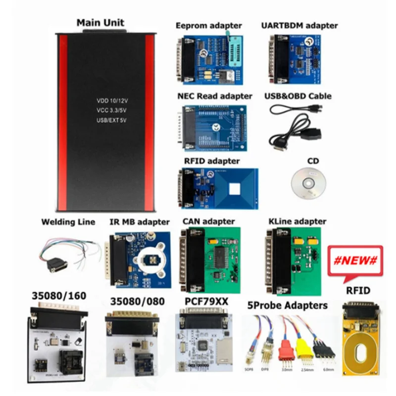 New V87 IPROG PRO Till 2019 Cars IMMO Key Programmer IPROG+ PLUS V85 V777 Airbag Reset ECU Diagnostic Tool PK DIGIPROG3 Carprog