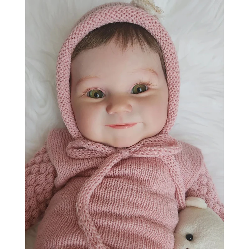 60cm 24inch Maddie Lifelike Toddler Popular Lovely Doll with Hand-root Hair Soft Cuddle Body High Quality Doll