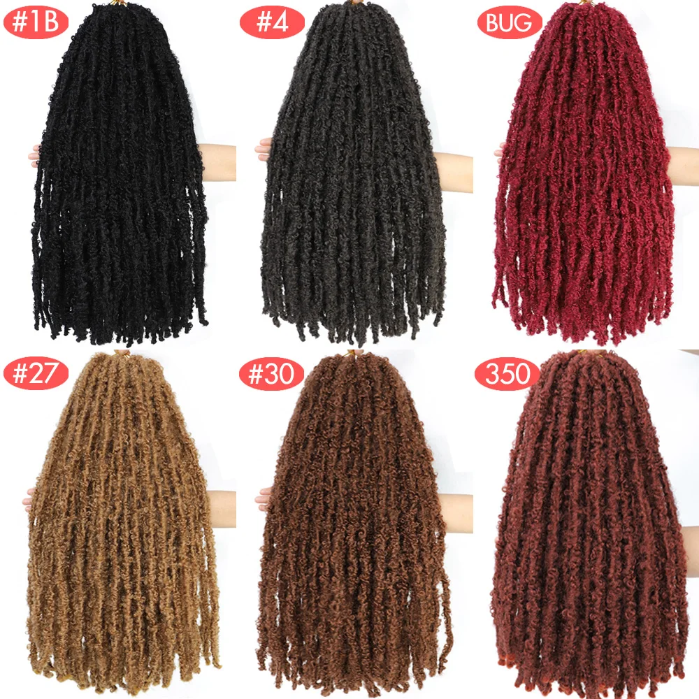 18 24 36 Inches Butterfly Locs Crochet Hair Distressed Locs Crochet Braids Messy Faux Locs Braiding Hair Extensions for women