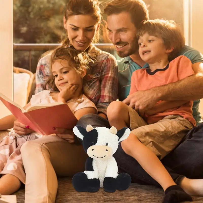 New Cow Stuffed Animal Cow Doll Toy Soft Cattle doll Plush Animals Throw Pillow Cow Design To Relax At Home School Or Amusement
