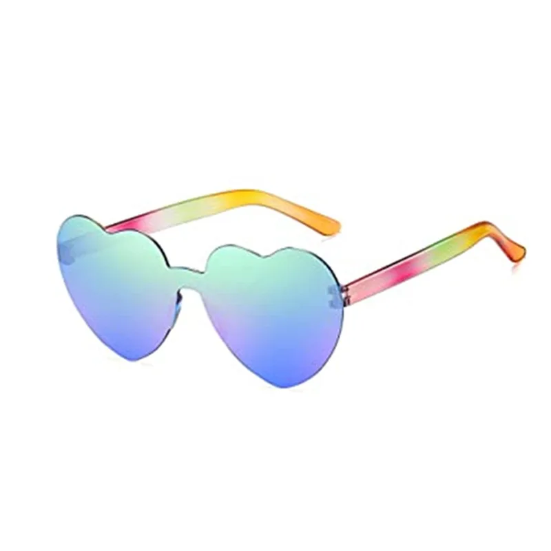 KLASSNUM Color Lens Heart Sunglasses Woman Love new Transparent Eyewear 2025 2023 Party Favor Glasses New Design Eyeglasses UV400 Eyewear