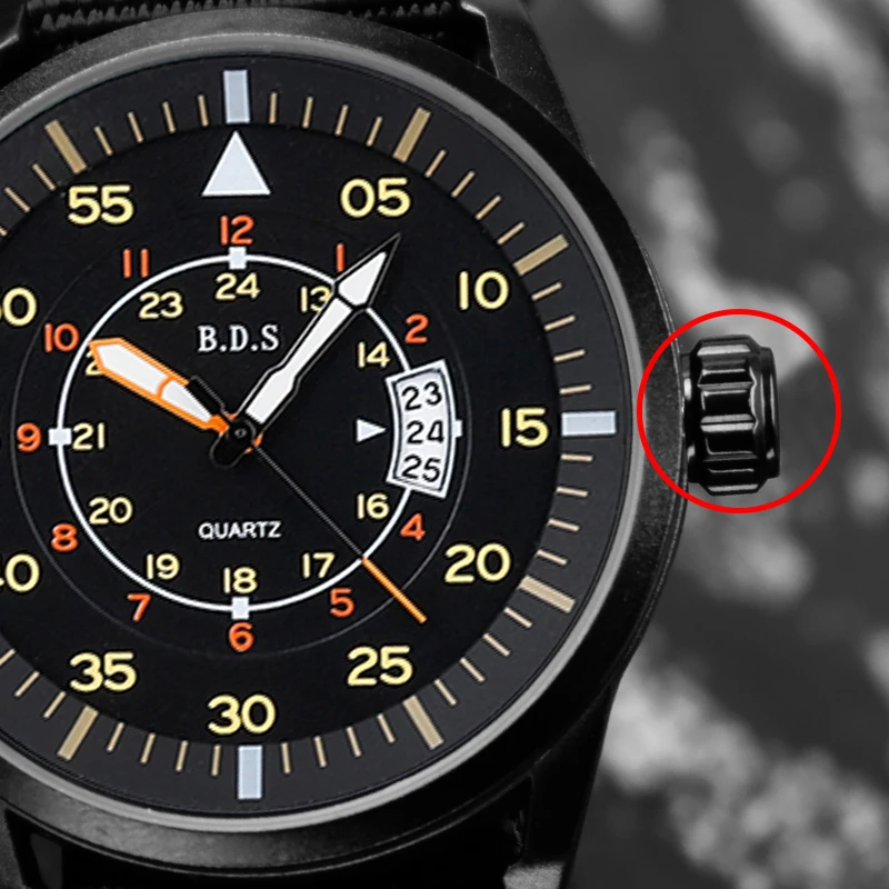 New Pilot Watches Men Luxury Luminous Wristwatches reloj hombre 50M Waterproof Date Men's Quartz Watch relogio masculino