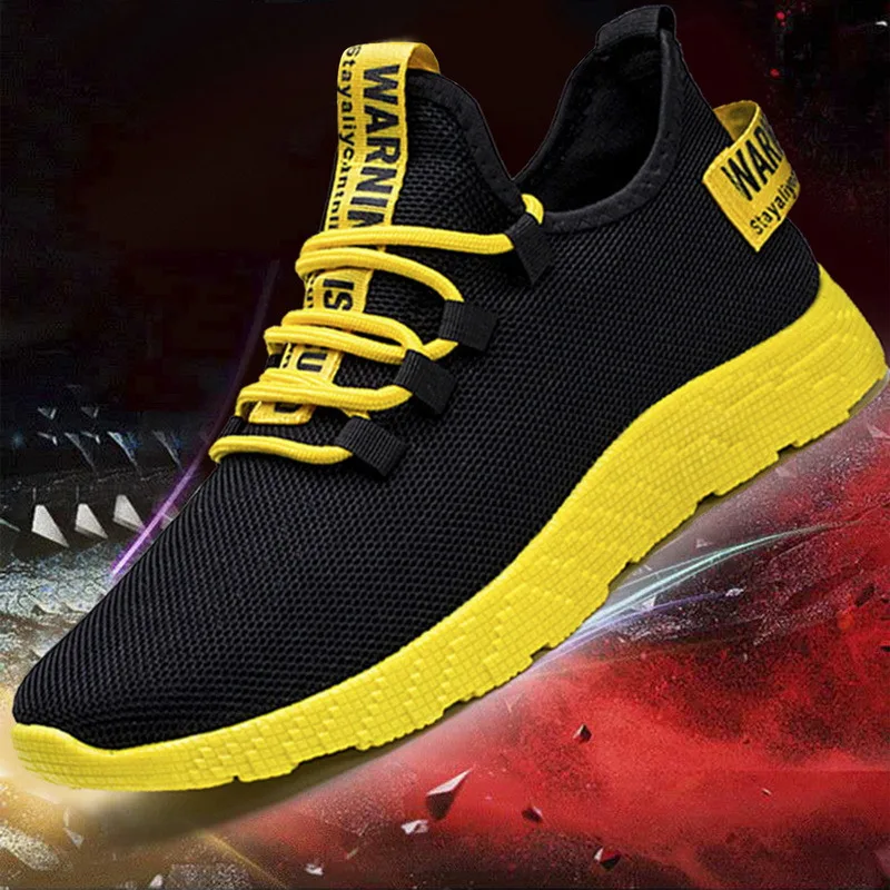 Men Sneakers Lightweight Knitted 2025 Shoes Casual Flats Shoes new Plus Size Female Tennis Shoes Non-Slip Breathable Men Sport Running