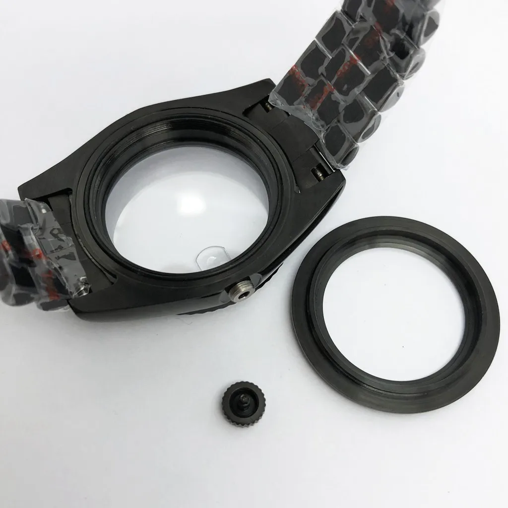 36mm 39mm Watch Case With Strap Sapphire Glass For NH35 NH36 ETA2824 PT5000 ST2130 Miyota8215 8205 821a ETA2836 Automatic