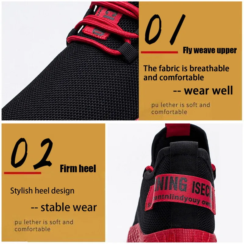Men Sneakers Lightweight Knitted 2025 Shoes Casual Flats Shoes new Plus Size Female Tennis Shoes Non-Slip Breathable Men Sport Running