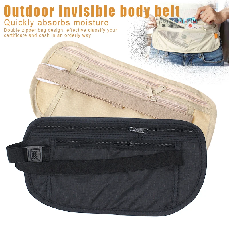 Men 2025 Thin Waist Fanny Pack Belt Bag Travel Hip Bum Bag Small Chest Pouch Phone new Storager Outdoor Invisible Bodypack Anti-theft
