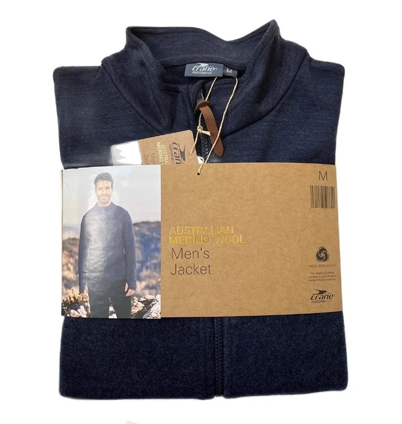 Men's Merino Wool Jackets 80% Merino Wool Full-Zip Sweater Heavyweight 300g Thermal Winter Men Jacket Wander Jacket Anti-Odor