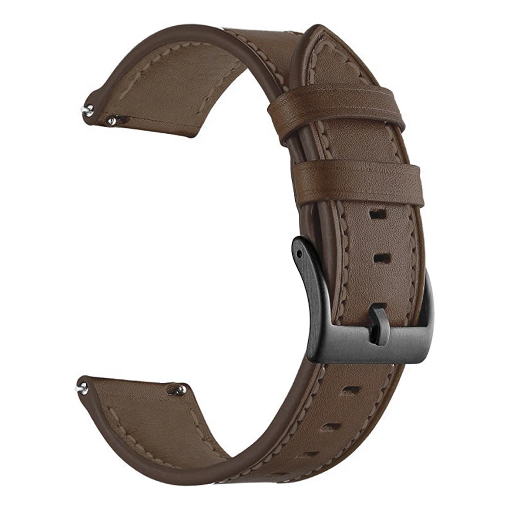 22 20mm Leather Bracelet For Amazfit GTR 3 Pro Strap For Xiaomi Amazfit GTS GTR2/GTR 2e/GTR 4/3/GTR 42 47mm Watchbands Accessory